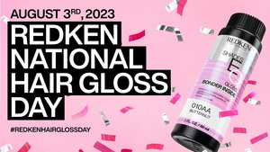 hair gloss day banner