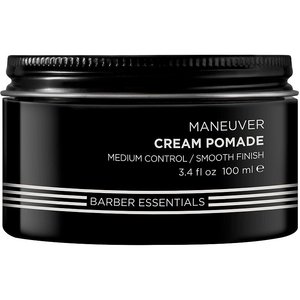 Maneuver cream pomade for medium control / smooth finish. Size 3.4 fl oz / 100 ml.