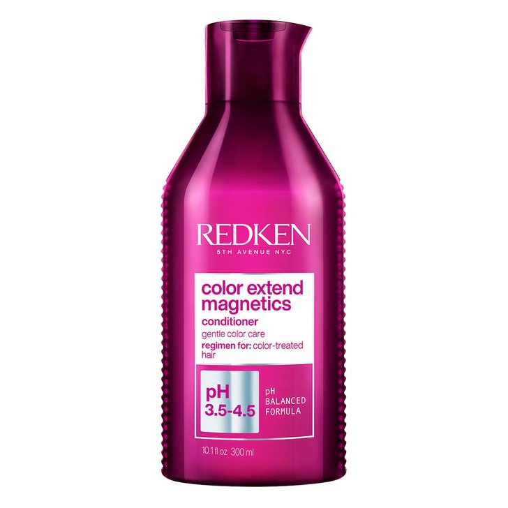 Redken color extend magnetics gentle color care conditioner for color-treated hair. Size: 10.1 fl oz / 300 ml.