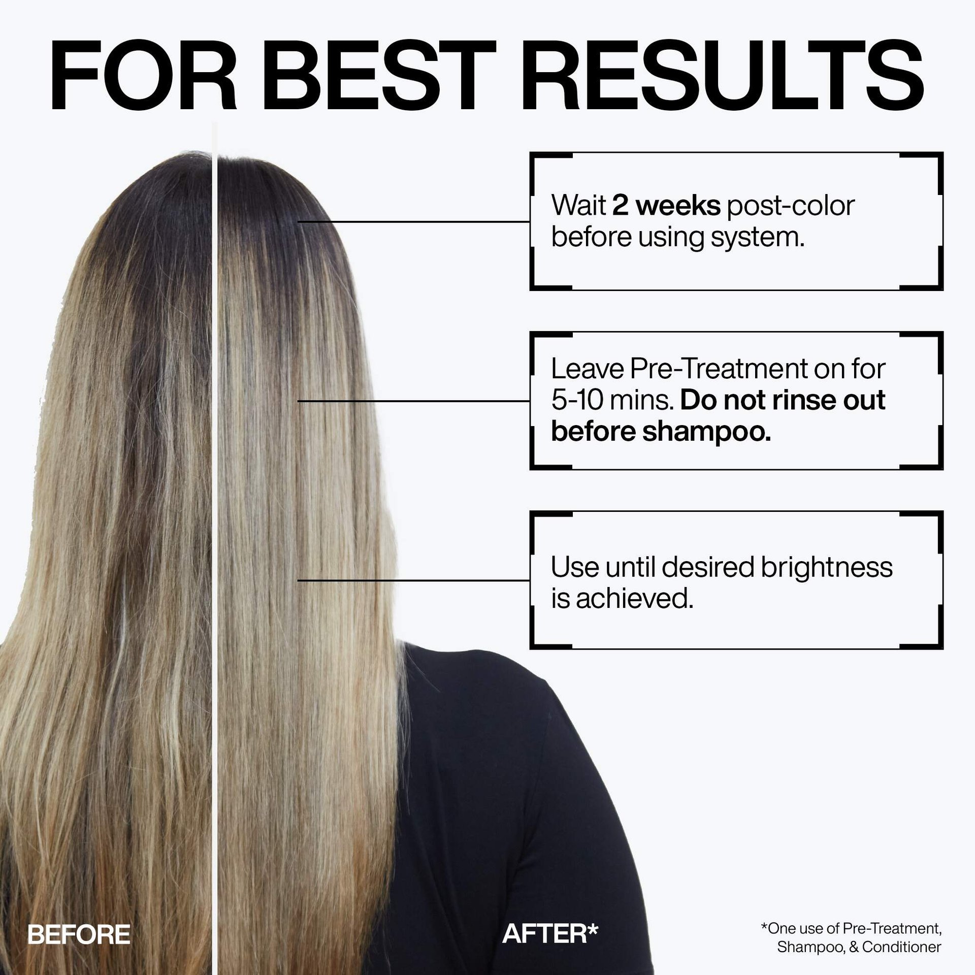 Conditioner discount before shampoo