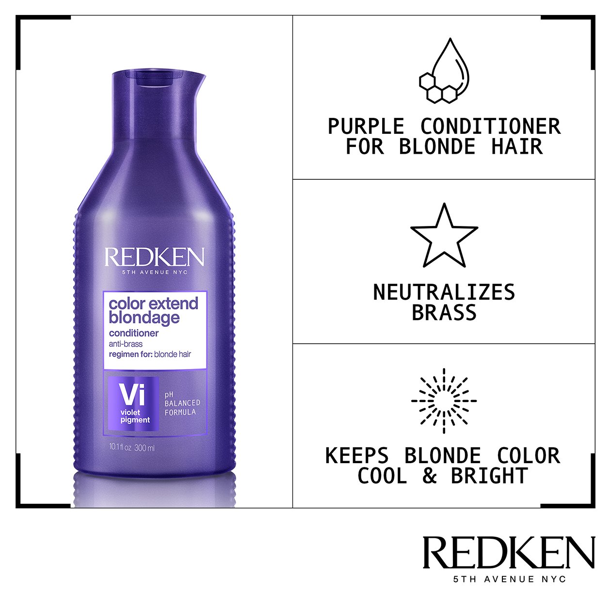 Blondage High Bright Conditioner for Dull Hair | Redken