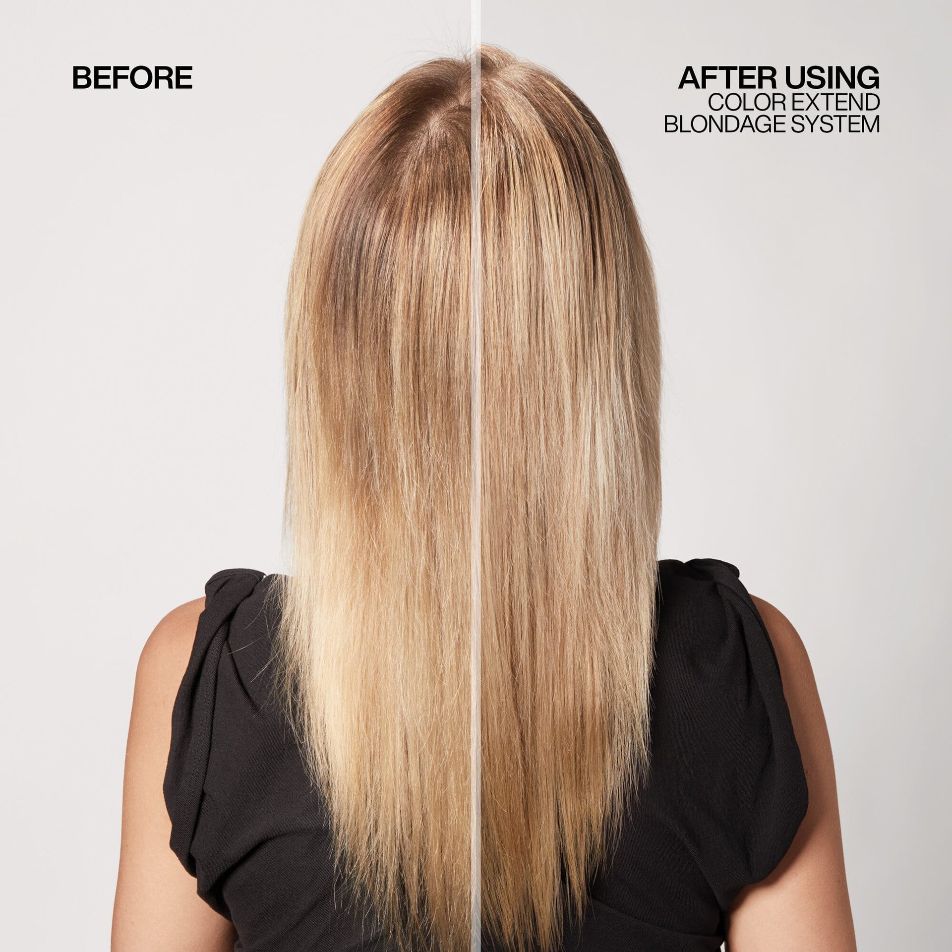 COLOR EXTEND BLONDAGE before after 1
