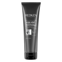 Redken scalp relief pyrithione zinc dandruff shampoo. Size: 8.5 fl oz / 250 ml.