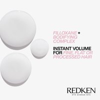 Redken volume injection volumizing shampoo for fine, flat, or processed hair. Size: 10.1 fl oz / 300 ml.