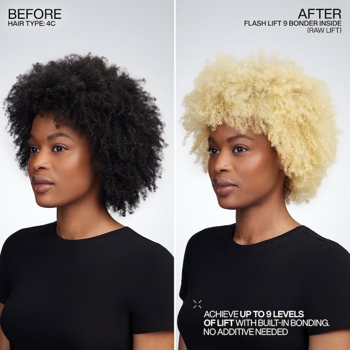 Redken 2024 Flash Lift Before After Shea Side