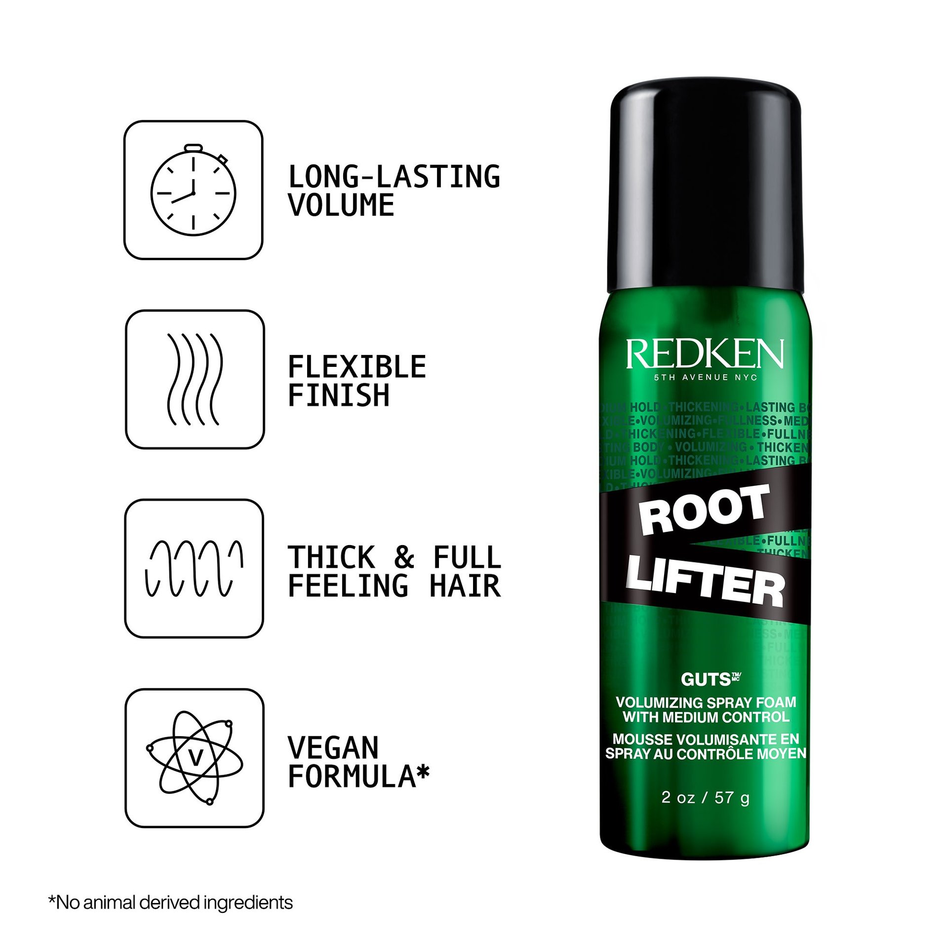 Root Lifter Volumizing Spray Foam Hairspray RedkenPro