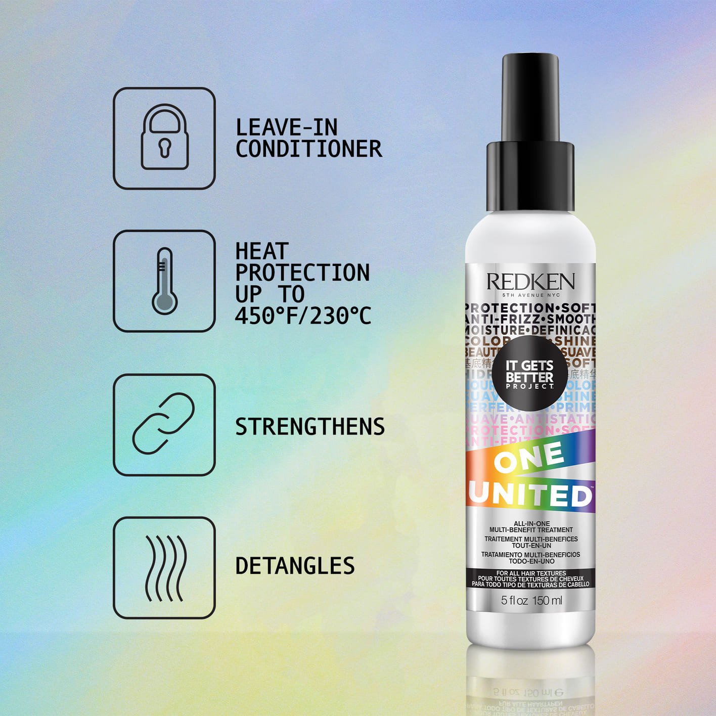 Redken One United Pride Bottle Benefits