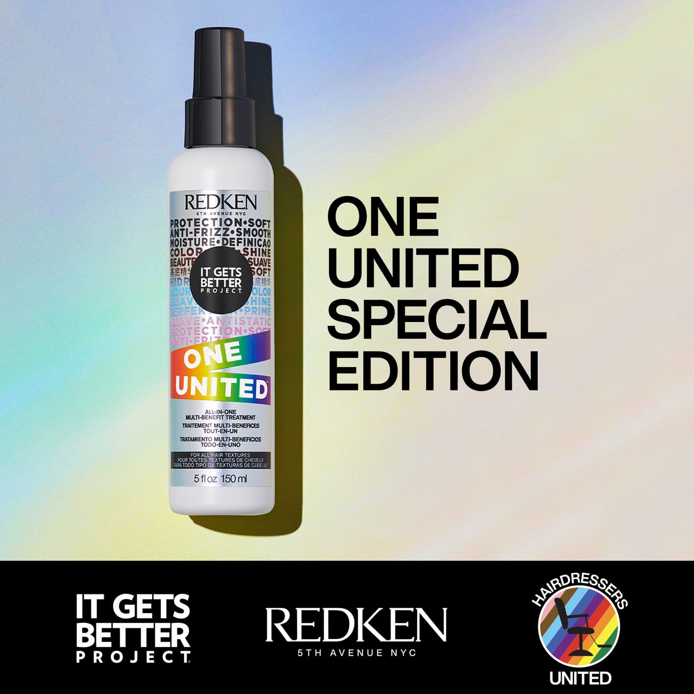 Redken One United Pride Bottle Special Edition Tile