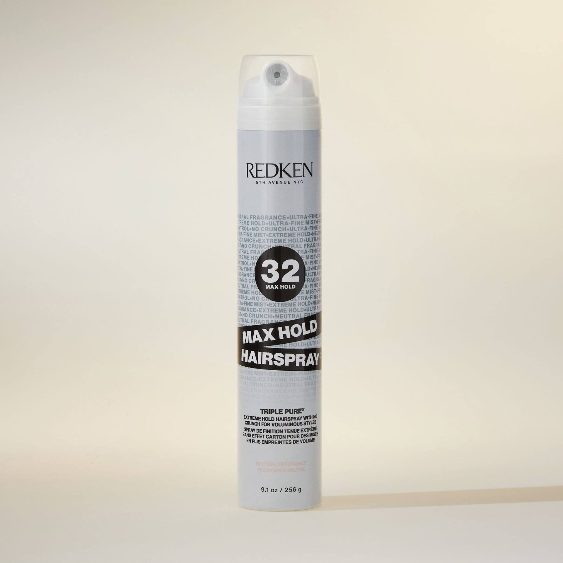 Triple Pure 32: High-Hold Hairspray, Neutral Scent Redken